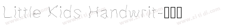 Little Kids Handwrit字体转换